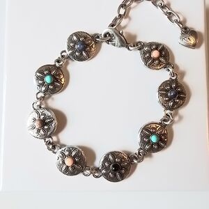 Southwestern Multicolor Coin Bracelet